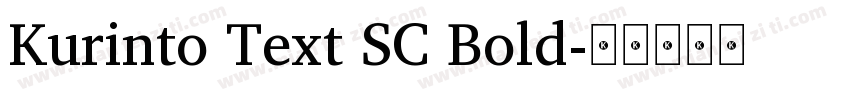 Kurinto Text SC Bold字体转换